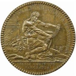 France. Constituency (1791-92). Copper Uniface Pattern Monneron 2 Sols. ND (c. 1792).