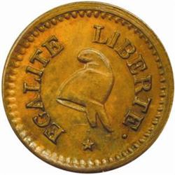 France. Convention (1792-95). Bronze Pattern 1 Centime. L'an 2 (1793)-A.