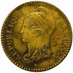 France. Convention (1792-95). Bronze Pattern 25 Centimes. L'an 3 (1794).