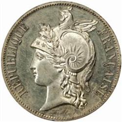 France. Concours of 1848. Silver Pattern 5 Francs by Alard. 1848.