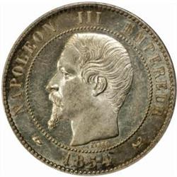 France. Napoleon III (1852-70). Silver (10 Centimes) "Visit" Medal. 1854.