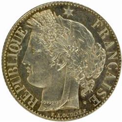 France. Third Republic (1871-1940). Silver 1 Franc. 1878-A.