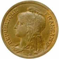 France. Third Republic (1871-1940). Bronze Pattern 10 Centimes by Dupuis. 1897.