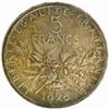Image 2 : France. Third Republic (1871-1940). Silver Pattern Essai 5 Francs by Roty. 1898.