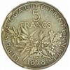 Image 2 : France. Third Republic (1871-1940). Silver Pattern Essai 5 Francs by Roty. 1898.