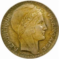 France. Third Republic (1871-1940). Silver Piefort Essai 20 Francs. 1929.