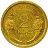 Image 2 : France. Third Republic (1871-1940). Aluminum-Bronze Pattern 2 Francs by Morlon. 1930.