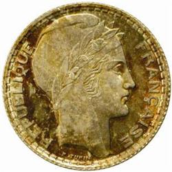 France. Third Republic (1871-1940). Silver Pattern 5 Francs by Turin. 1933.