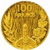 Image 2 : France. Third Republic (1871-1940). Gilt Bronze Essai 100 Francs. 1935.
