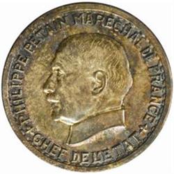 France. Vichy State (1940-44). 4-piece Silver Uniface Pattern 5 Francs Set. 1941.