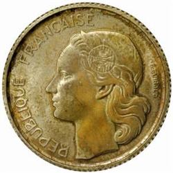 France. Fourth Republic (1947-58). Lot of (2) Silver Pattern 20 Francs. 1950.