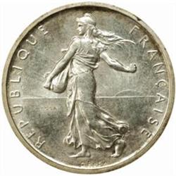France. Fifth Republic (1959-). Silver Pattern Essai 5 Francs by Roty. 1959.