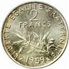 Image 2 : France. Fifth Republic (1959-). Silver Pattern Essai 2 Francs by Roty. 1959.