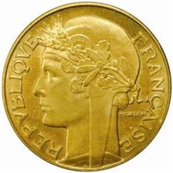 France. Fifth Republic (1959-). Aluminum-Bronze Pattern 2 Francs by Morlon. 1959.