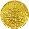 Image 2 : France. Fifth Republic (1959-). Aluminum-Bronze Pattern 5 Francs by Roty. 1967.