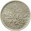 Image 2 : France. Fifth Republic (1959-). Silver Pattern 5 Francs by Roty. 1968.