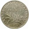 Image 2 : France. Fifth Republic (1959-). Copper-Nickel Pattern 10 Francs by Roty. 1969.