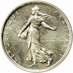 France. Fifth Republic (1959-). Nickel Pattern 5 Francs by Roty. 1969.