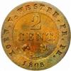 Image 2 : Germany. Westphalia. Hieronymous Napoleon (1807-13). Copper 3 and 2 Centimes. 1808-J (Paris).