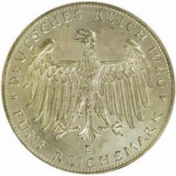 Germany. Weimar Republic (1919-33). Silver Pattern 5 Marks. 1926-E.