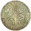Image 2 : Guadaloupe. French Colony (1674-1946). Silver Pattern 50 Centimes. 1903.