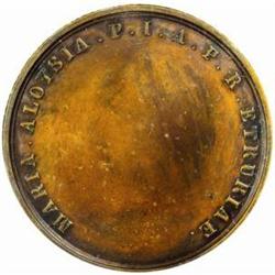 Italy. Tuscany. Maria Louisa (1803-07). Bronze Pattern for the 1 Francescone Reverse. ND (c. 1807).