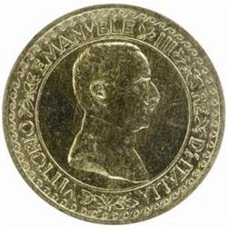 Italy. Vittorio Emanuele III (1900-46). Nickel Pattern Prova Tecnica 2 Lire by Motti. 1922-R.