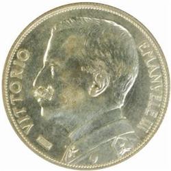 Italy. Vittorio Emanuele III (1900-46). Silver Pattern 20 Lire Trial Strike by Boninsegna. (1927).