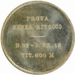 Italy. Vittorio Emanuele III (1900-46). Silver Pattern 20 Lire Trial Strike by Romagnoli. 1927.