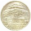 Image 1 : Lebanon. Republic (1926-). Silvered Bronze Pattern 50 Piastres. 1929.