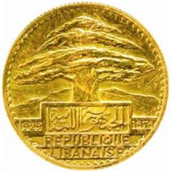 Lebanon. Republic (1926-). Aluminum-Bronze Essai 50 Piastres. 1929.