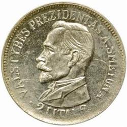 Lithuania. Republic (1918-40). Silver Pattern 2 Litai. 1938.