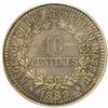 Image 2 : Luxembourg. Adolphe (1890-1905). Silver Pattern Piefort Essai 10 Centimes. 1889.