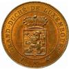 Image 1 : Luxembourg. Adolphe (1890-1905). Copper Pattern Essai 10 and 5 Centimes. 1889.