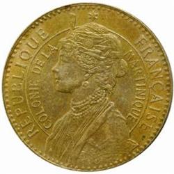 Martinique. French Colony (1635-1946). Copper-Nickel 50 Cent. 1922.