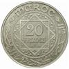 Image 2 : Morocco. Mohammed V (1927-55). Aluminum Pattern Essai 20 Francs. AH 1352 (1932).
