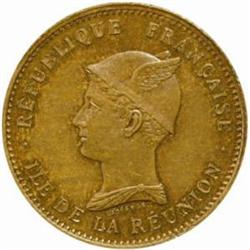 Reunion. French Colony (1662-1946). Bronze Piefort Essai 50 Cent. 1896.