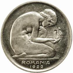 Romania. Ferdinand I (1914-27). Pattern 5 Lei in Nickel and Bronze. 1922.