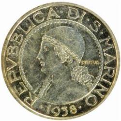 San Marino. Republic (350 AD-). 1938 3-piece Prova Set.