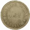 Image 2 : Switzerland. Confederation (1848-). Silvered Brass Pattern Essai 1 Franc by Oudine. 1851.