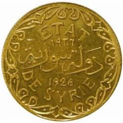 Syria. French Mandate (1920-41). Aluminum-Bronze Essai 5 and 2 Piastres. 1926.