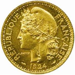 Togo. Anglo-French Protectorate (1914-1960). Aluminum-Bronze Essai 2 and 1 Franc. 1924.
