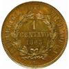 Image 2 : Venezuela. Republic (1821-). Copper Pattern Essai 1 Centavo. 1863.