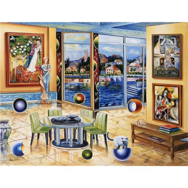 Alexander Astahov- Original Giclee on Canvas "The Historian"