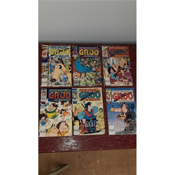 6 Vintage Groo the Wanderer Marvel Comics