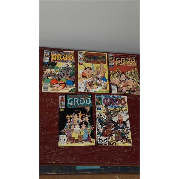 5 Vintage Groo the Wanderer Marvel Comics