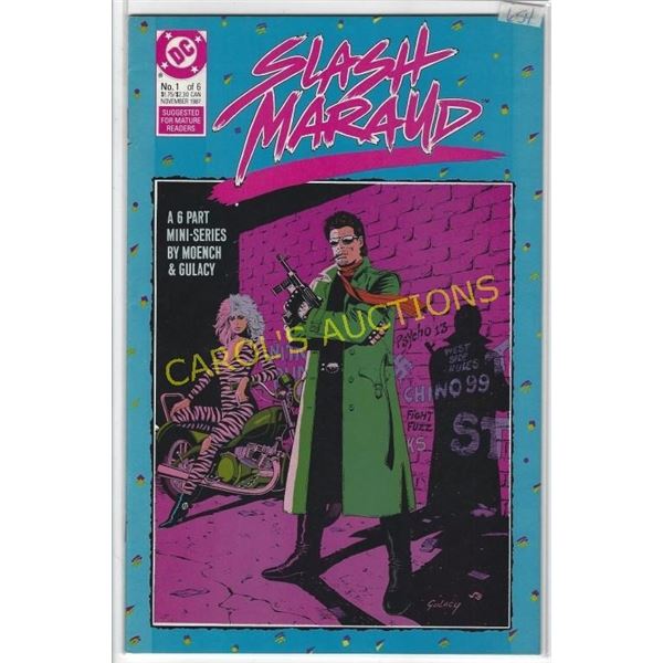 1987  SLASH MARAUD  DC COMIC #1 OF 6 NOVEMBER $1.75 (US) $2.30 (CAN)