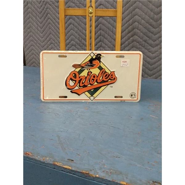 Orioles license plate 6x12