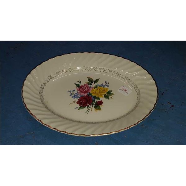 Small Antique Royal Wessex Ironstone Platter 10.75 in by 8.5 in made by Swinnertons in England