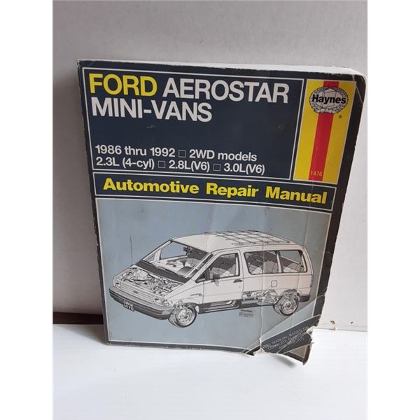 HAYNES FORD AEROSTAR 1986 - 1992 MANUAL